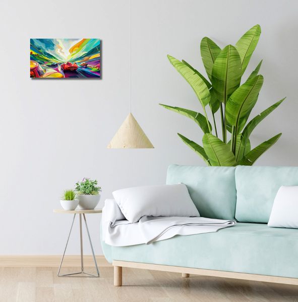 Obraz 40x20cm Wyścig Przy Barwach zdjęcie 2
