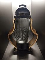 ZNICZ LAMPION ARTEMIDA SANTA MAROZZA Złoty z Czarnym Przodem