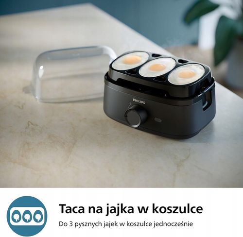 Jajowar PHILIPS urządzenie do gotowania jajek DO 6 JAJ 400W na Arena.pl