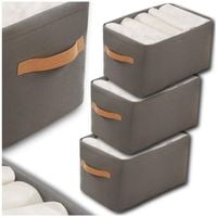 Organizer na ubrania zestaw organizerów 3szt sztywny do szafki pudełko