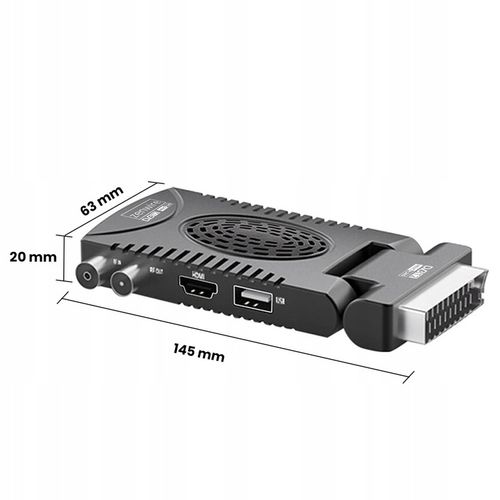 Tuner Dekoder Satelitarny DVB-T2 HEVC H.265 WiFi Telewizji Naziemnej na Arena.pl