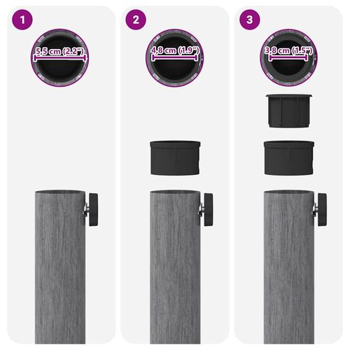 Podstawa do parasola na zewnątrz Wygląd ciemnego szarego drewna na Arena.pl