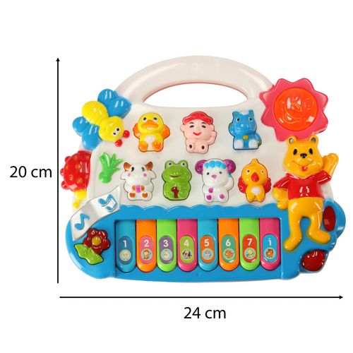 Zabawka Interaktywna Pianinko Edukacyjne Organki dla Dzieci Dźwięk Zwierząt na Arena.pl
