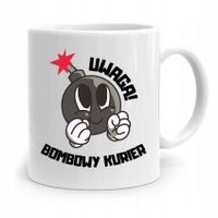 Kubek Prezent Dla Kuriera Uwaga Bombowy Kurier Z Nadrukiem Ze Zdjęciem