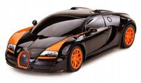 Bugatti Grand Sport R/C skala 1:24 Rastar 47000 samochód sterowany czarny
