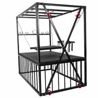 Łóżko BDSM erotyczne do sex dyby 210 x 210 x 130 klatka