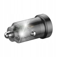 Ładowarka samochodowa Budi 30W USB + USB-C QC 3.0 Kabel USB C