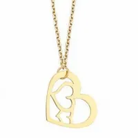 Złoty naszyjnik gwiazd 333 CELEBRYTKA SERCE serca