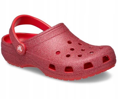 Crocs Damskie Buty Chodaki Klapki Classic Glitter 205942 Clog 37-38 na Arena.pl