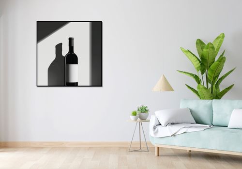 Plakat 90x90cm Butla Wina na Arena.pl