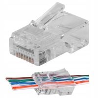 NEKU Wtyki Przelotowe RJ45 8P8C UTP kat.5e 100szt