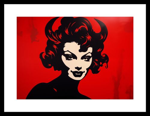 Plakat 29,7x21cm Czerwona Diablica na Arena.pl