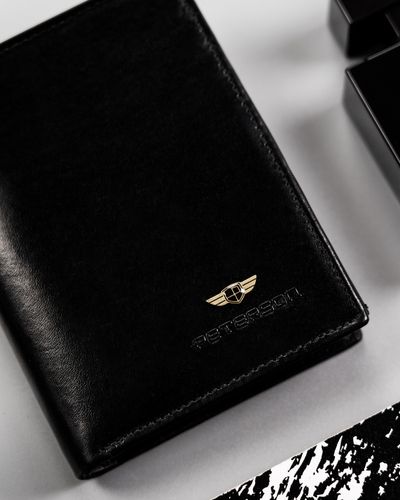 skórzany portfel męski na karty — peterson na Arena.pl