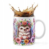 KUBEK CERAMICZNY 330ML DRUK - ZWIERZĘTA JEŻYK JEŻ