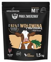 Hipoalergiczna karma dla średniego psa PakaZwierzaka Wołowina Marchew 1,5kg