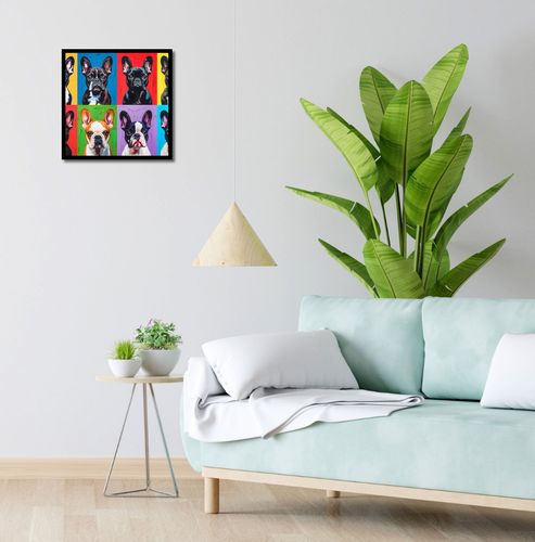Plakat 40x40cm Buldogi Francuskie na Arena.pl