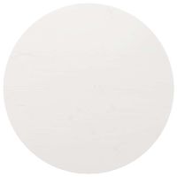 Blat do stołu, okrągły, biały, Ø90x3 cm, lite drewno sosnowe