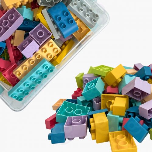 WOOPIE Klocki Soft Blocks Zestaw 99 Elementów w Pudełku na Arena.pl