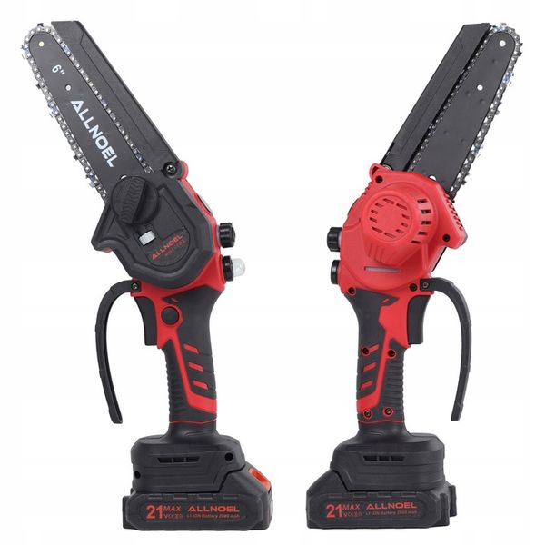 PIŁA ŁAŃCUCHOWA AKUMULATOROWA 21V PILARKA 6" 2x AKUMULATOR WALIZKA ZESTAW zdjęcie 9