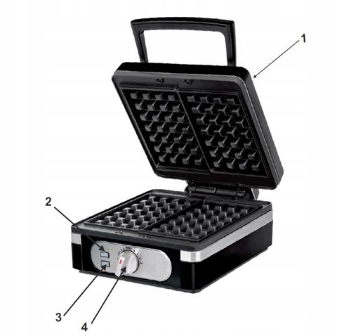 GOFROWNICA ADLER 2000W 2 CHRUPIĄCE GOFRY XXL ADLER na Arena.pl