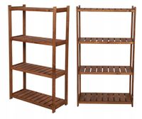 Emaga Regał drewniany do spiżarni LSR 4 półki Br