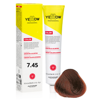 ALFAPARF YELLOW Farba do włosów 7.45 Średni miedziany mahoniowy blond 100ml