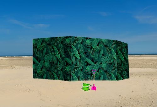 PARAWAN PLAŻOWY Dżungla z indywidualnym  napisem 5 PANELI 23.5 na Arena.pl