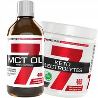 7NUTRITION OLEJ MCT 400ml + KETO ELECTROLYTES ODCHUDZANIE DIETA REDUKCJA