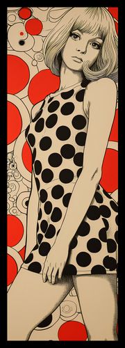 Plakat 30,5x91,5cm Czerwone Kropki na Arena.pl