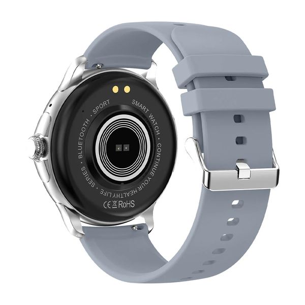 smartwatch damski rubicon rncf35 silver bransoleta + pasek zdjęcie 6