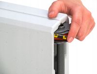 ZESTAW MEBLI OGRODOWYCH BIAŁY STÓŁ OGRODOWY 180x74cm + 4x KRZESŁO SKŁADANE