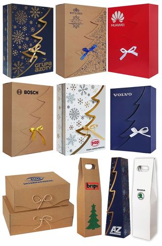 50 SZT - 1 SZT 15,77 ZŁ NETTO PUDEŁKO PREZENTOWE 35x25x10 CM CHOINKA 1605 na Arena.pl