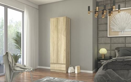 Szafa regał biurowy książki 60cm 2d 1sz sonoma B-4 na Arena.pl