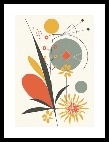 Plakat 21x29,7cm Geometryczny Ogród na Arena.pl