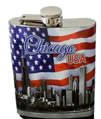 Ekskluzywna Piersiówka Stalowa Gentelo 210ml - Chicago USA