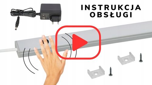 listwa LED podszafkowa oświetlenie LED do kuchni szafy BEZDOTYKOWA na Arena.pl