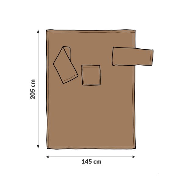 Kocyko-szlafrok - Cappuccino zdjęcie 4
