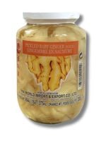 Imbir marynowany do sushi biały piklowany w plastrach przekąska w zalewie 454/200g