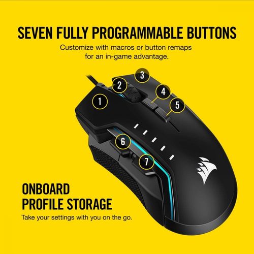 Corsair Mysz GLAIVE RGB PRO (EU) na Arena.pl