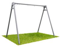 Huśtawka Ogrodowa Podwójna Stelaż Metalowy Corciano Do OGRODU Dla Dzieci