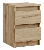 SZAFKA NOCNA WOTAN STOLIK NOCNY DWIE SZUFLADY 30cm SYPIALNIA SALON