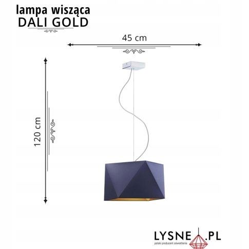 Lampa wisząca sufitowa DALI GOLD na Arena.pl