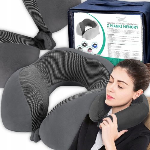 PODUSZKA PODRÓŻNA TURYSTYCZNA NA SZYJĘ ZAGŁÓWEK DO SAMOCHODU MEMORY MEDI na Arena.pl