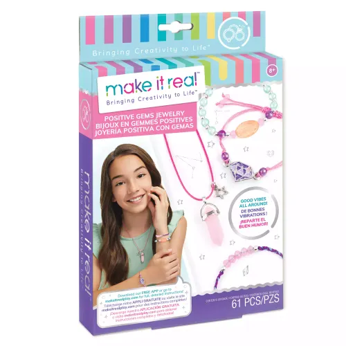 Zabawka dla dziecka Make it Real Zestaw do tworzenia biżuterii 61 elementów na Arena.pl