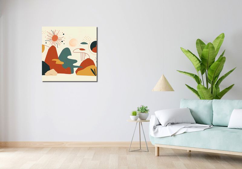 Obraz 70x70cm Kosmos Barw zdjęcie 2