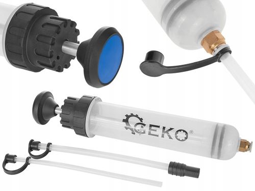 GEKO ODSYSARKA RĘCZNA DO PŁYNÓW OLEJU STRZYKAWKA WYSYSARKA RĘCZNA 200ML na Arena.pl