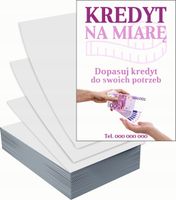 Ulotki A4 reklamowe firmowe 1000szt projekt w cenie KREDYT NA MIARĘ