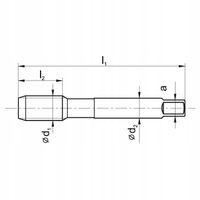 Kpl gwintowników DIN-352/3 M12 ISO2(6H) HSS