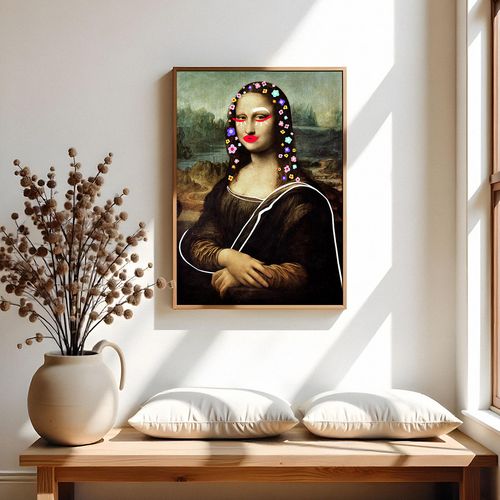 Plakat Mona Lisa w kwiatach 29,7x42 cm A3 na Arena.pl