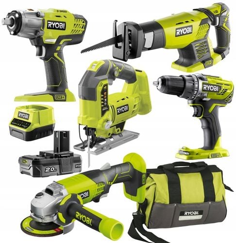 RYOBI ZESTAW COMBO 5 NARZĘDZI WKRĘARKA + TORBA na Arena.pl